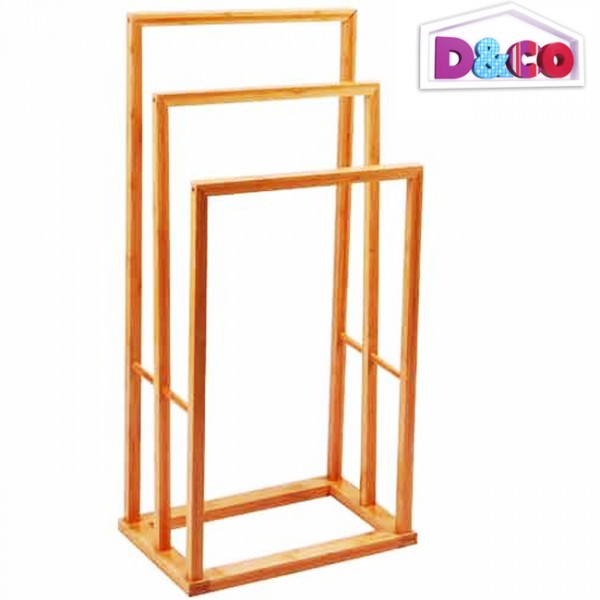 Porte serviette salle de bain bambou D&CO Porte serviette salle de bain bambou D&CO