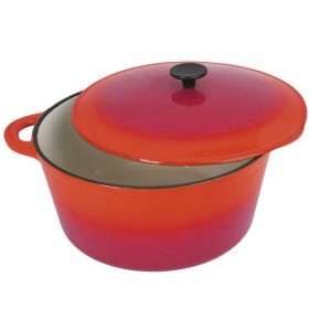 Cocotte fonte émaillée ronde