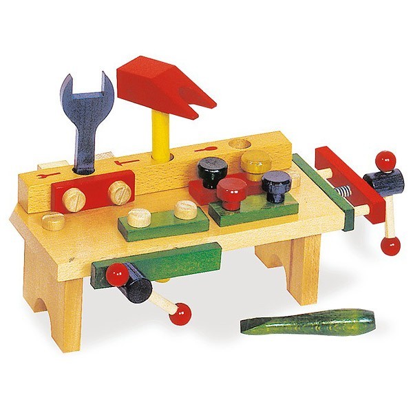 Mini établi en bois garni de 25 pièces pour enfant Small Foot