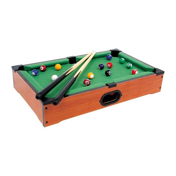 Mini table de billard avec boules de billard et queue de billard - 35 cm