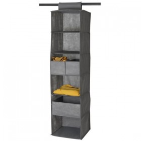 Range vêtements suspension 6 cases