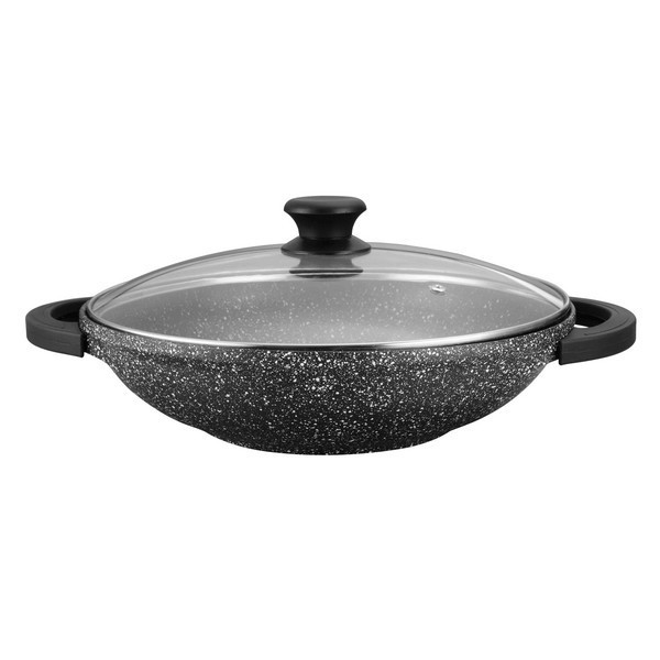 Wok fonte d'alu effet pierre 32 cm Kaiser Professionnel