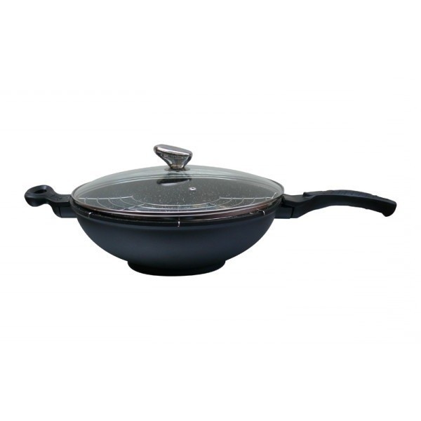 Wok fonte d'alu effet pierre 32 cm Kaiser Professionnel