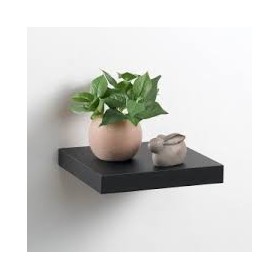 Etagère flottante 25 cm noir