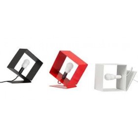 Lampe cube métal