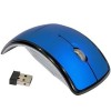 Souris sans fil optique bleue