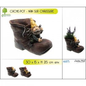 Cache-pot chaussure nain