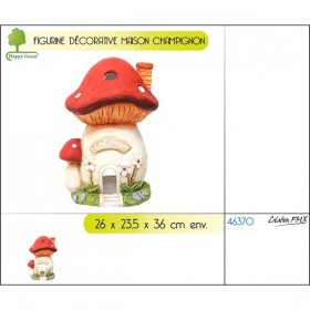Maison champignon décor jardin