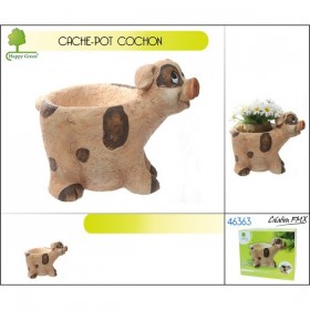 cache-pot forme cochon