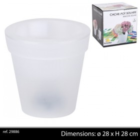 Cache pot solaire