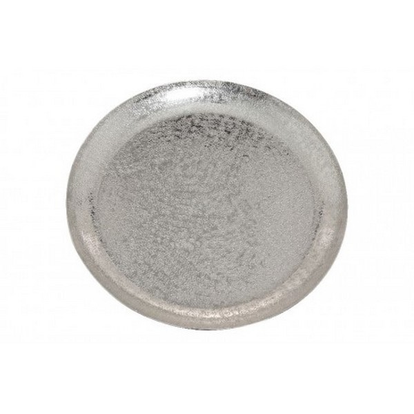 PLAT DE SERVICE rond CHRISTOFLE métal argenté 30 cm plateau assiette EUR 69,99 - FR