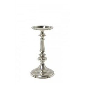 Bougeoir en métal argenté