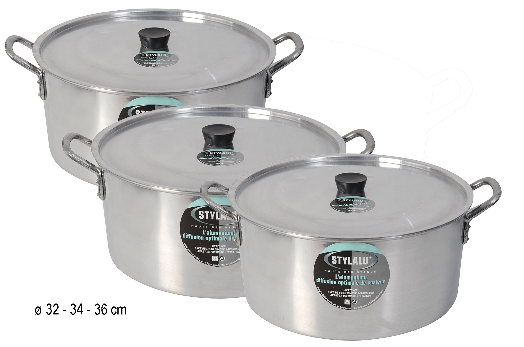 FAITOUT ALUMINIUM PRO 8L H.15CM D.30CM