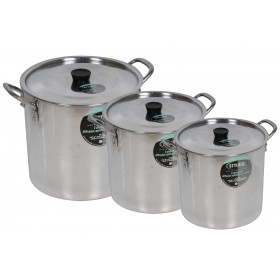 Marmite aluminium lot de 3