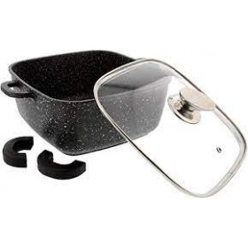 Faitout carre 20 cm façon pierre