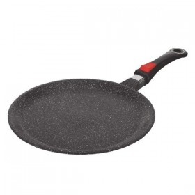 Crêpière bretonne 32 cm fonte d'alu. effet pierre