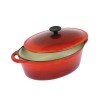 Cocotte fonte émaillée ovale 4L