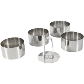 Emporte pièces en inox lot de 4 forme ronde