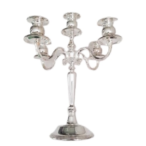 CHANDELIER MÉTAL 3 TÊTES 27CM ARGENT Gris, Argent - Maison