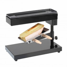 Appareil à raclette traditionnel avec socle pivotant