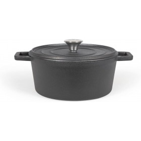 Cocotte fonte ronde 5L rouge