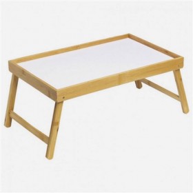 Plateau de lit déjeuner en bois sur 4 pieds pliants