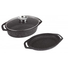 Cocotte et plat ovale en fonte d'aluminium KAMBERG