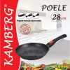 Poêle fonte d'alu 28 cm effet pierre Kamberg