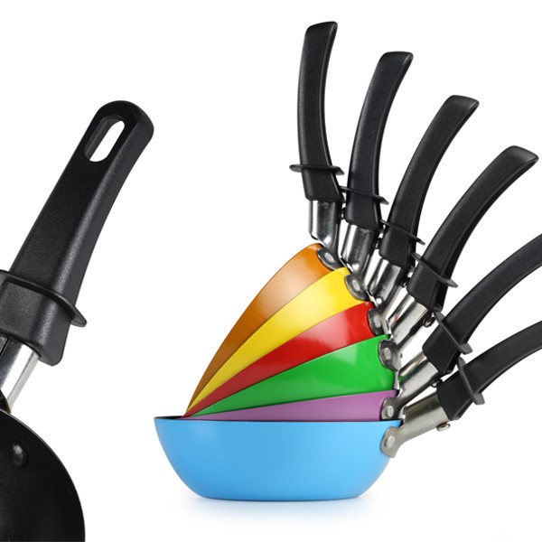 Set 6 mini woks mini crêpes party Tristar