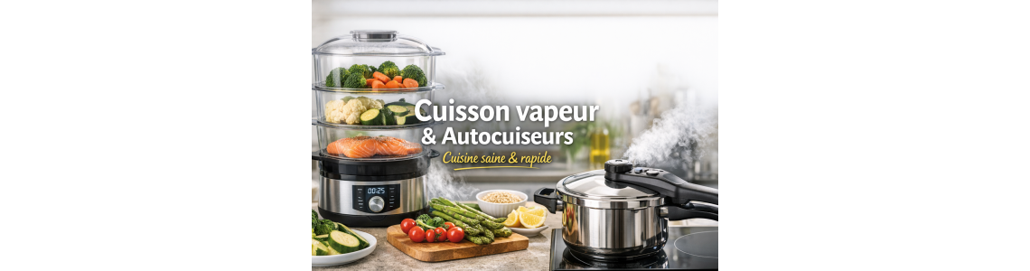 Cuisson vapeur & Autocuiseurs – Cuisine saine & rapide