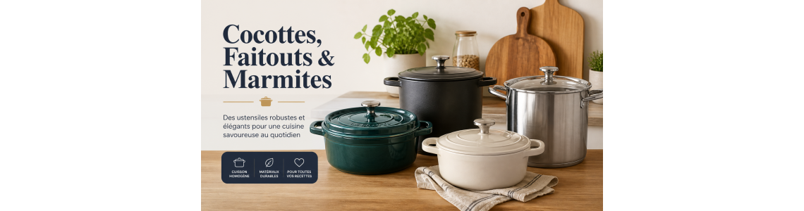 Cocottes & Faitouts – L’essentiel pour cuisiner comme un Chef